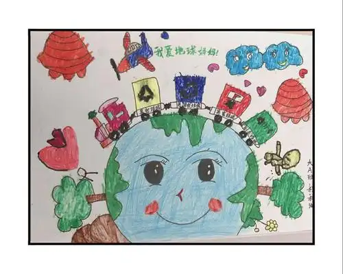 小泉幼儿园大a 班世界地球日亲子绘画"保护地球妈妈"作品评选大赛活动