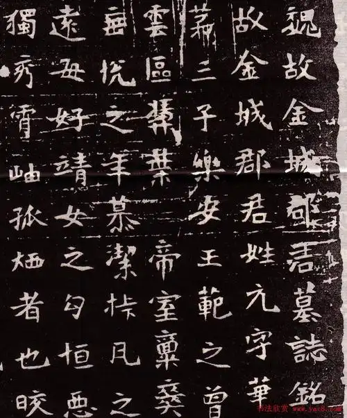 北魏碑刻金城郡君无华墓志铭