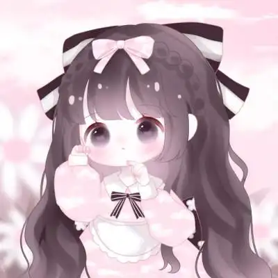 可爱卡通头像女生呆萌q版简单