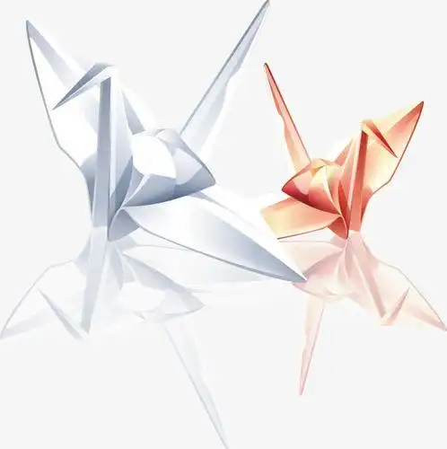 千纸鹤折纸七巧字体