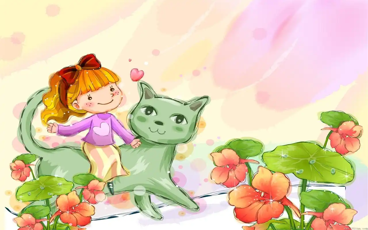 精美儿童漫画手绘插画桌面壁纸图片大全