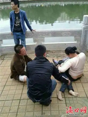 海口美舍河7岁男孩溺水 救人英雄不留名离去