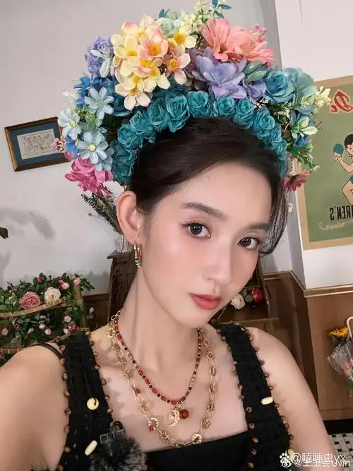 簪花的王玉雯#王玉雯