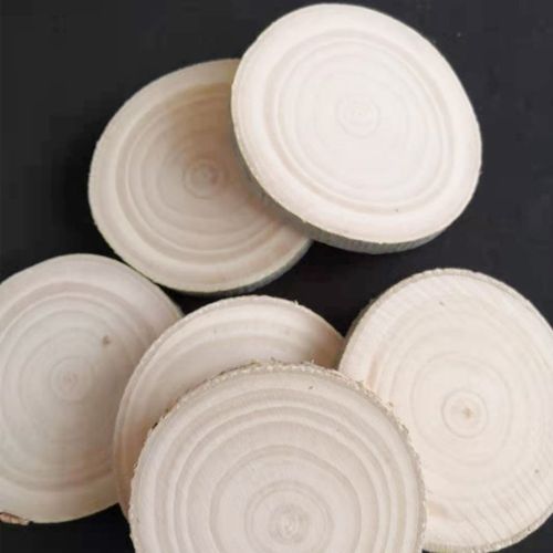 白蜡原木片年轮diy木头块装饰小圆木片材料手工绘画幼儿园木块