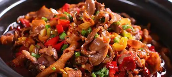 干锅鸡杂