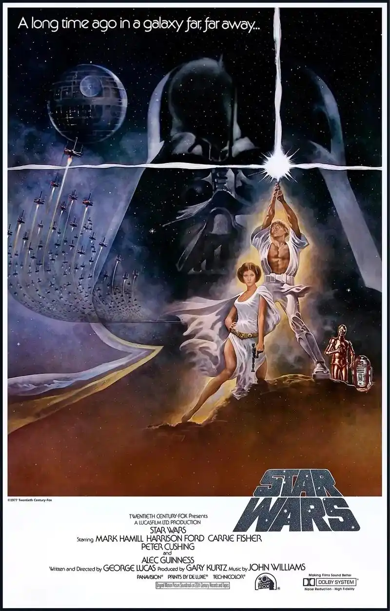 电影海报美学 #星球大战系列 星球大战4:新希望 star - 抖音