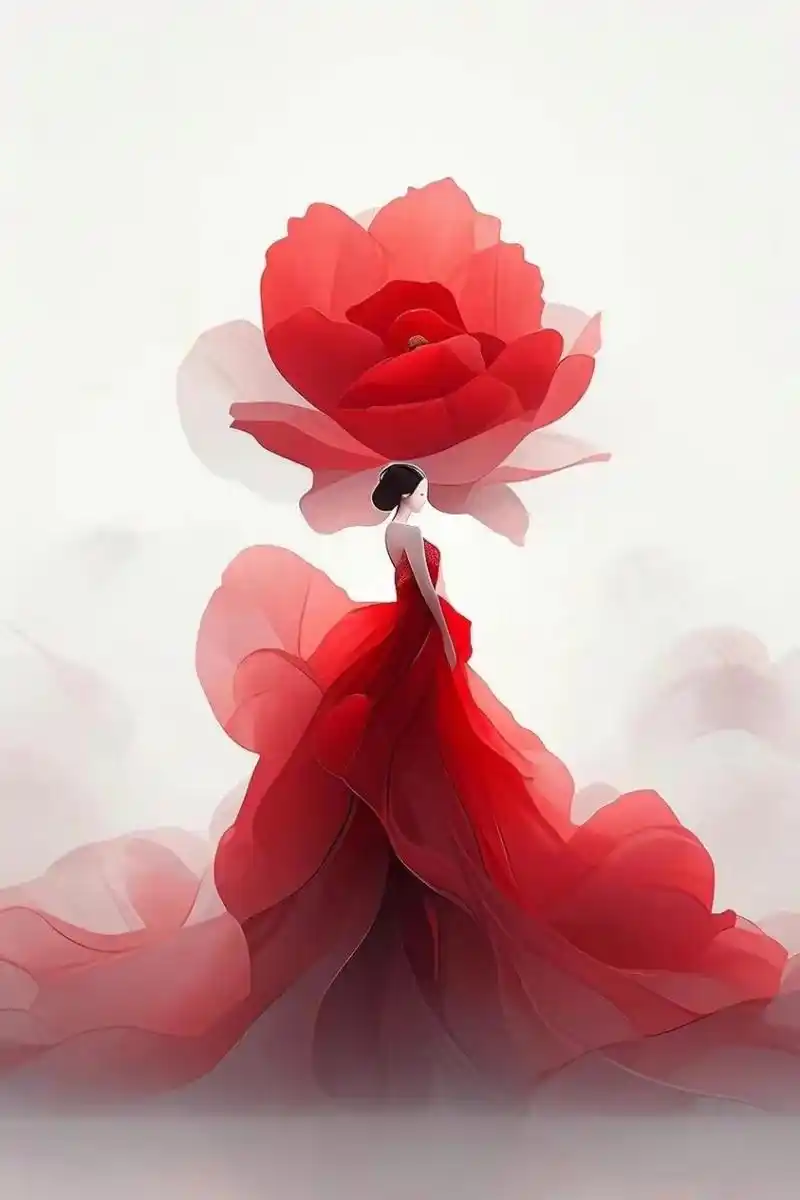 玫瑰女生头像 玫瑰花热烈张扬,弥漫幽幽芳香