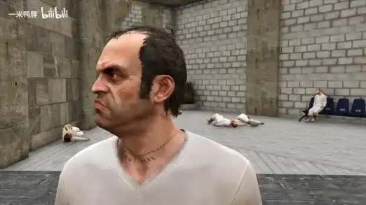 国内玩家把gta5做成了黑暗之魂老崔手持冲锋枪传火