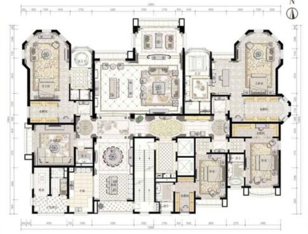 近700㎡五居室大平层!怎一个豪华了得,长见识了