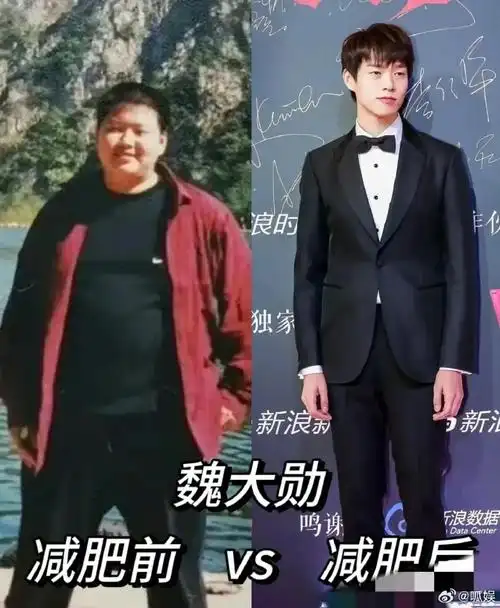 一直以为女星减肥像整容,原来男星减肥也像换了一个人.