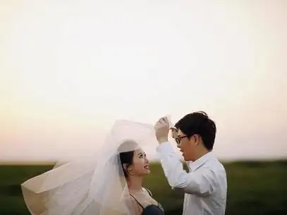 唯美森系夕阳幸福一见倾心定制拍摄