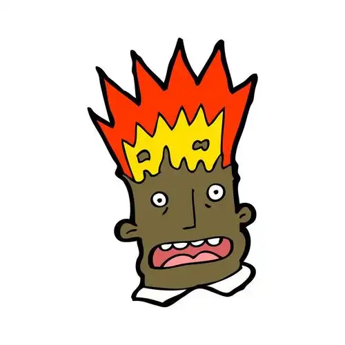 爆炸头卡通人,爆炸头卡通人