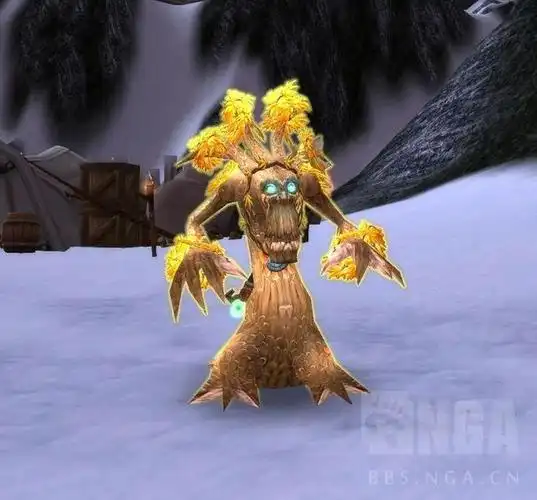 魔兽世界正式服德鲁伊树人形态新模型