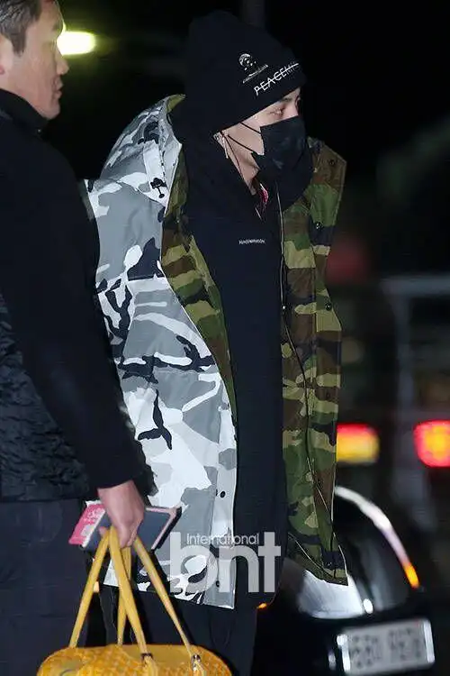 bigbang fxxk it last dance mv 志龙peace字母刺绣毛线帽子