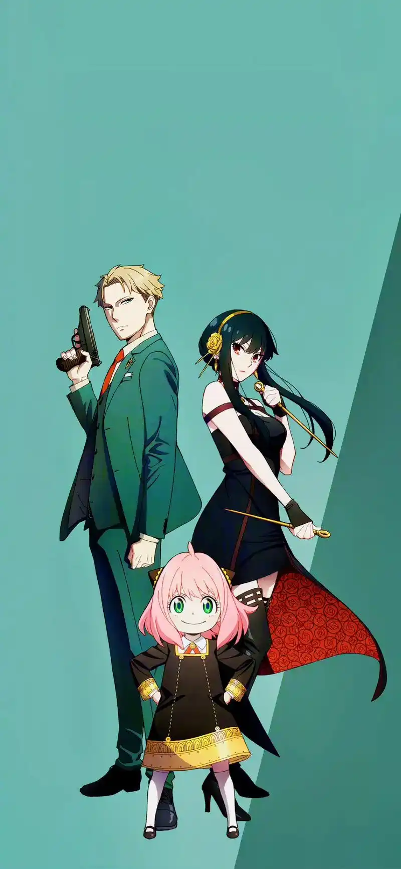 间谍过家家壁纸 #间谍过家家 福杰一家的壁纸,一个温馨又暗 - 抖音