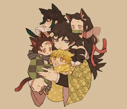 鬼灭之刃四小只太萌了zt