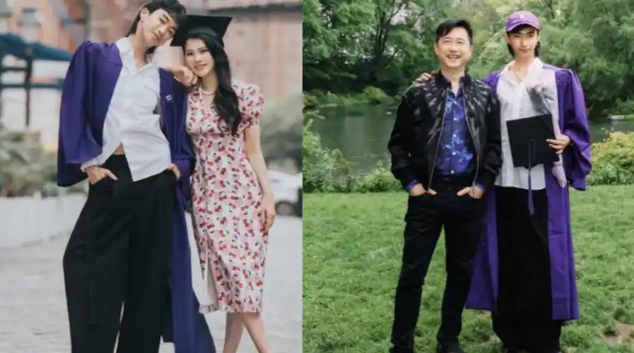 大s学学庾伊能静!和庾澄庆离婚后保持体面,一同参加儿子毕业典礼