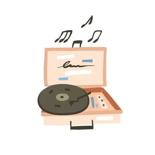 矢量,唱片,绘画插图,卡通,抽象矢量图素材_id:373993544