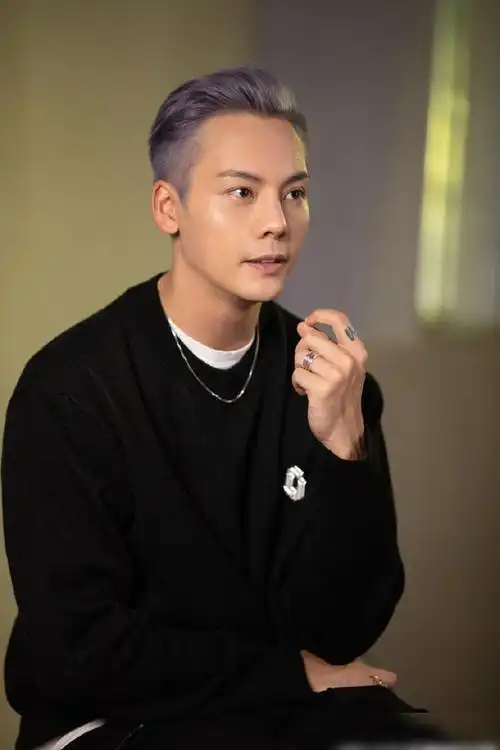 好潮一男的陈伟霆久违染紫发背头造型酷帅他绝对是硬汉爷们