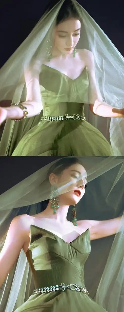 35363935383938.那副墨绿色的珍珠94#迪丽热巴来了