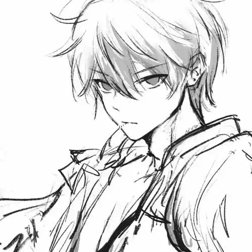 男生头像#男头 #头像低头弯腰揽明月,明月照落樱.