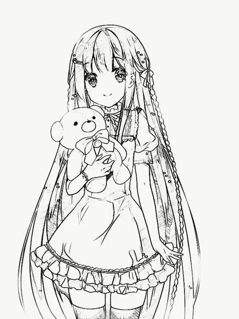 动漫可爱少年简笔画