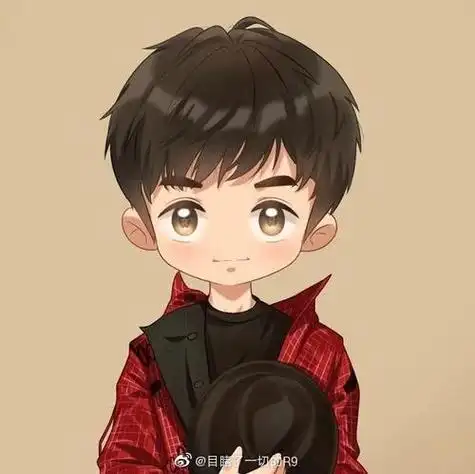 王俊凯q版头像 - 歪脖子卡通头像!