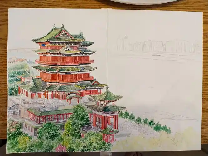 建筑水彩|插画|绘本|岁悦婧好_原创作品-站酷zcool