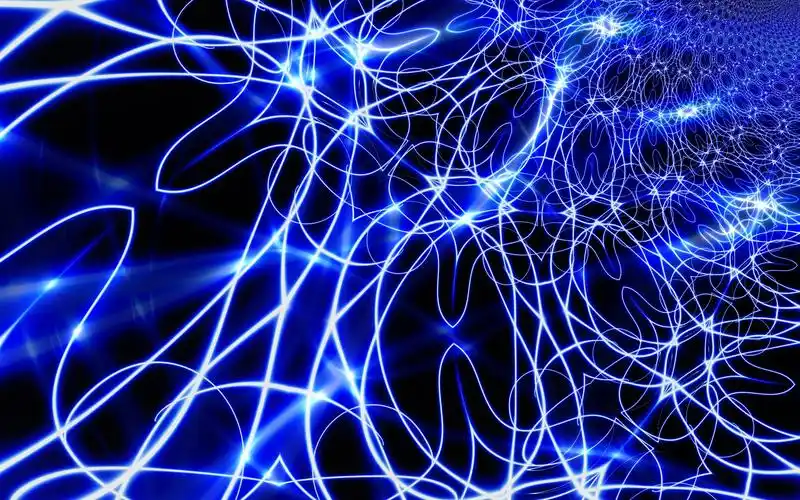 抽象线条,发光,蓝光 壁纸 - 1920x1200