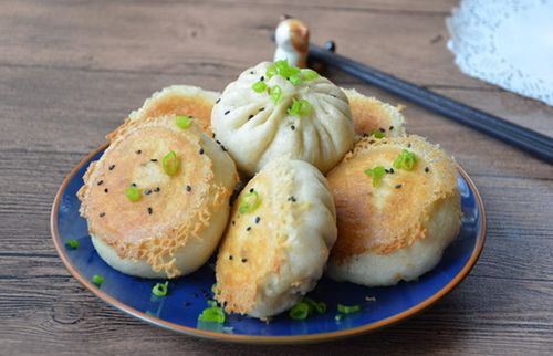 速冻生煎包子猪肉肉馅锅贴面点上海商用半成品包点