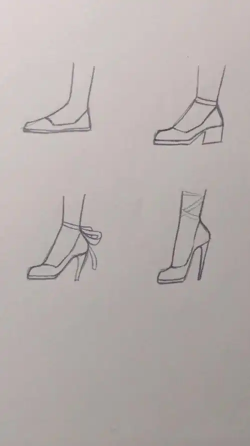 画个jiojio 高跟鞋