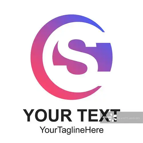 首字母cs或s标志设计模板图片素材