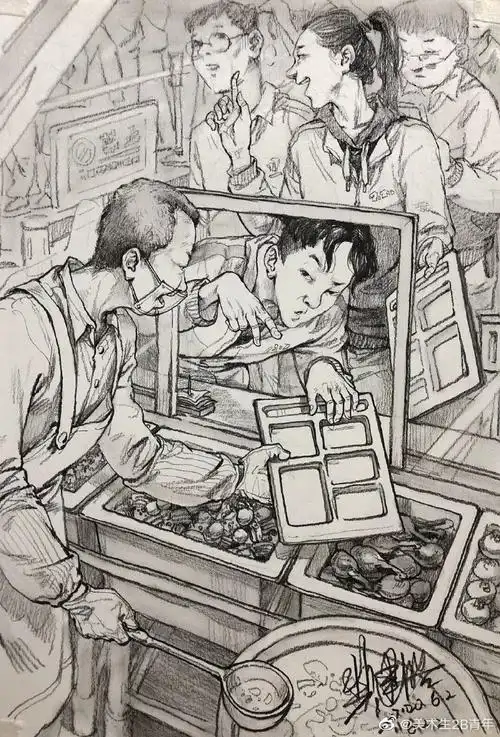 场景速写素材~#速写##场景速写#来源:裴建浩老师