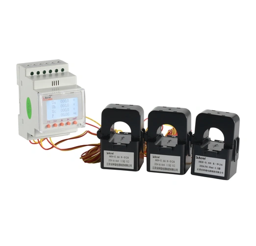 三相四线有功电能表acr10rd24te4外置3个200a开口电流互感器电表
