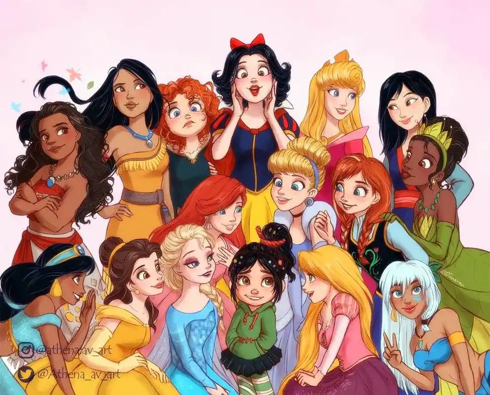 原创"华丽公主风"婚纱,迪士尼公主亲自试穿,梅莉达一身裤装很帅气