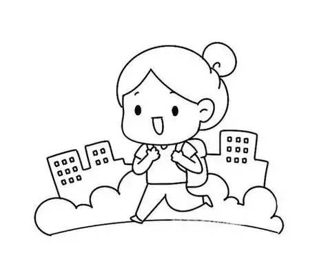 小女生简笔画小女生简笔画可爱