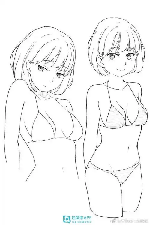 适合手残党临摹的线稿素材!