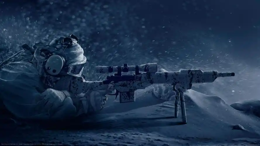 虹彩六号雪地狙击手4k游戏壁纸壁纸