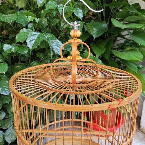 新竹大号八哥川笼画眉老平顶竹笼四喜鸟铜嘴广笼天津鸟小笼子方式