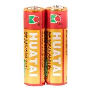 华太5号碳性干电池40粒五号aa玩具1.5v遥控器鼠标钟表可混7号