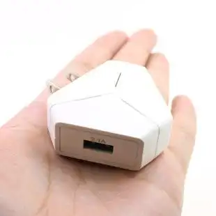 手机充电器三角充电器插头 适用苹果充电器双usb口通用充电头墙充