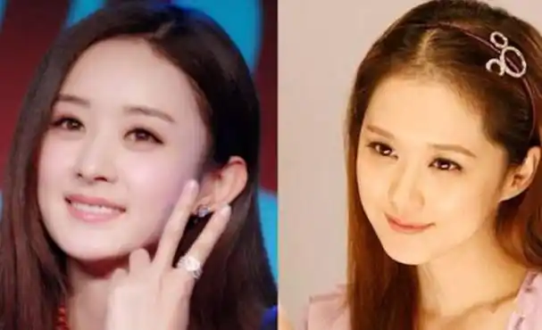 【图】赵丽颖和张娜拉图片对比 跨国界的神撞脸