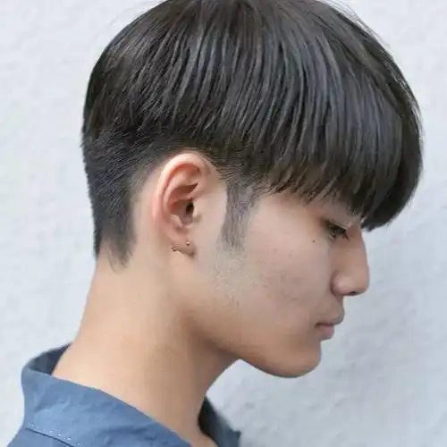 两边掏空的三七分发型两边掏空然后盖下来图