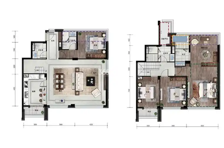 200平别墅户型图