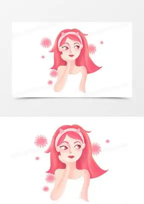 护肤卡通图片素材