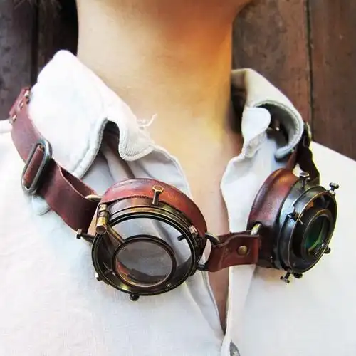 复古防风眼镜: steampunk goggles version1 スチームパンク ゴーグル