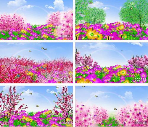 春天蝴蝶飞 舞台表演背景 led视频素材 出暖花开 蝴蝶飞舞广场舞