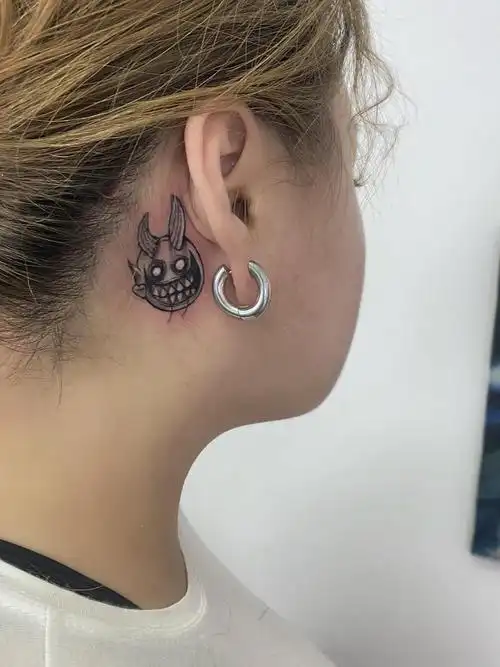 小恶魔_纹身图案手稿图片_刘大鹏的纹身作品集