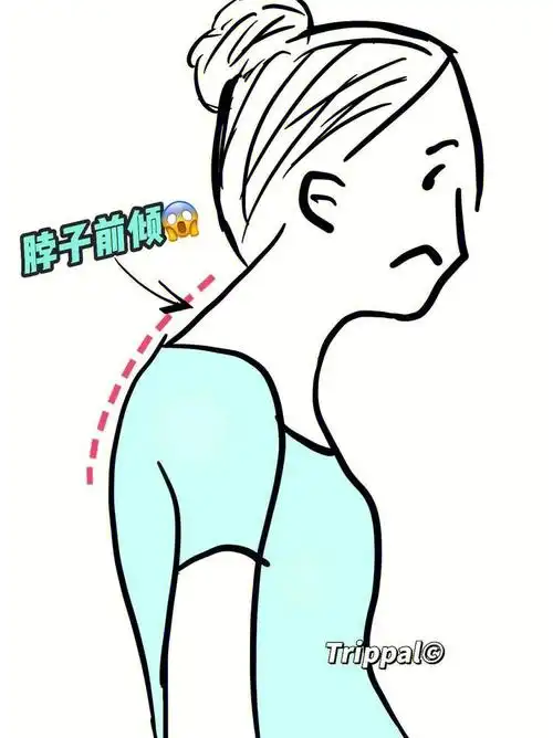 脖子前倾体态不好的姐妹别跑