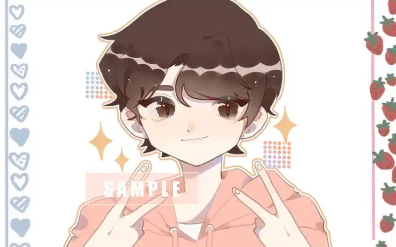 听歌向画给同学画的赖冠霖